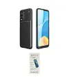ieg™ Oppo A54 4G Kılıf Eksen Form Prime - Şeffaf Pasifik Cam Ekran Koruyucu