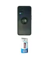 ieg™ Oppo A54 4G Kılıf Yörünge Çizgi - Siyah 5D Eko Cam Ekran Koruyucu