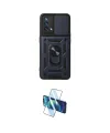 ieg™ Oppo A74 4G Kılıf Ahenk Klasik - Siyah 3D Antistatik Seramik Nano Ekran Koruyucu