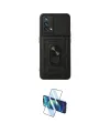 ieg™ Oppo A74 4G Kılıf Ahenk Klasik - Siyah 3D Antistatik Seramik Nano Ekran Koruyucu