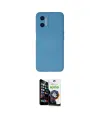 ieg™ Oppo A96 Kılıf Ahenk Serisi - Şeffaf Temperli Cam Ekran Koruyucu