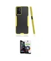 ieg™ Oppo A96 Kılıf Atlas Asil Serisi - Şeffaf Temperli Cam Ekran Koruyucu