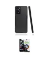 ieg™ Oppo A96 Kılıf Atlas Asil Serisi - Şeffaf Temperli Cam Ekran Koruyucu