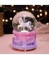 Orta Boy Işıklı Unicorn Kar Küresi
