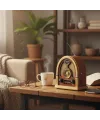 Orta Boy Kubbe Model Retro Ahşap Tasarım Bluetooth Hoparlörlü Radyo – FM/AM Destekli, Şarjlı ve Taşınabilir Radyo NS-7061