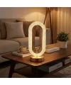Oval Şeklinde Kristal LED Masa Lambası – Dokunmatik, 3 Renk Işık Modlu, Şarjlı Dekoratif Gece Lambası