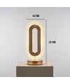 Oval Şeklinde Kristal LED Masa Lambası – Dokunmatik, 3 Renk Işık Modlu, Şarjlı Dekoratif Gece Lambası