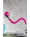 Oynar Başlıklı Tasarruflu Kubar Musluk Borusu ve Başlığı  Pembe