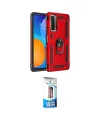 ieg™ P Smart 2021 Kılıf Ahenk Klasik Koleksiyonu - Siyah 5D Eko Cam Ekran Koruyucu