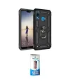 ieg™ P20 Lite Kılıf Ahenk Klasik Koleksiyonu - Siyah 5D Eko Cam Ekran Koruyucu