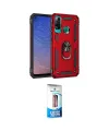 ieg™ P40 Lite E Kılıf Ahenk Klasik Koleksiyonu - Siyah 5D Eko Cam Ekran Koruyucu