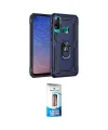 ieg™ P40 Lite E Kılıf Ahenk Klasik Koleksiyonu - Siyah 5D Eko Cam Ekran Koruyucu