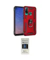 ieg™ P40 Lite E Kılıf Ahenk Klasik Koleksiyonu - Siyah 5D Hayalet Cam Ekran Koruyucu