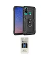 ieg™ P40 Lite E Kılıf Ahenk Klasik Koleksiyonu - Siyah 5D Hayalet Cam Ekran Koruyucu