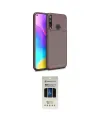ieg™ P40 Lite E Kılıf Eksen Form Prime - Siyah 5D Hayalet Cam Ekran Koruyucu