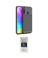 ieg™ P40 Lite E Kılıf Eksen Form Prime - Siyah 5D Hayalet Cam Ekran Koruyucu
