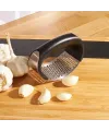 Paslanmaz Çelik Ergonomik Sarımsak Ezici Pres ve Doğrayıcı