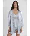 ieg™ Pierre Cardin 2490 Bayan Sabahlıklı Saten Şort Takım
