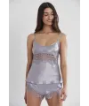 ieg™ Pierre Cardin 2490 Bayan Sabahlıklı Saten Şort Takım