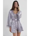 ieg™ Pierre Cardin 2490 Bayan Sabahlıklı Saten Şort Takım
