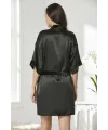 ieg™ Pierre Cardin 4045 Kadife Saten Dantelli Gecelik ve Sabahlık Takımı