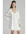 ieg™ Pierre Cardin 6625 Kısa Gecelikli 6lı İpek Set
