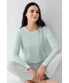ieg™ Pierre Cardin 9050-S Kadın Uzun Kol Pijama Takım