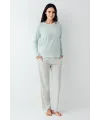 ieg™ Pierre Cardin 9050-S Kadın Uzun Kol Pijama Takım