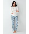ieg™ Pierre Cardin 9074-S Kadın Uzun Kol Pijama Takım