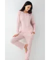 ieg™ Pierre Cardin 9080-S Kadın Uzun Kol Pijama Takım