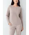 ieg™ Pierre Cardin 9097-X Kadın Battal Uzun Kol Pijama Takım