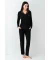 ieg™ Pierre Cardin 9116-S Kadın Önü Düğmeli  Pijama Takımı