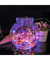 Pilli Renkli Peri Led Işık Dekoratif Aydınlatma 5 Metre RGB Led