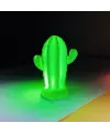 Pilli Silikon Led Işıklı Sevimli Kaktüs Gece Lambası Aydınlatması