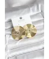 Pirinç Gold Renk Circle Model Kadın Küpe TJ-BKP11435