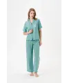 ieg™ PJS 29043 Kadın Düğmeli Pijama Takımı