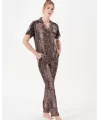 ieg™ Pjs 29068 Kadın Kısa Kollu Düğmeli Pijama Takım