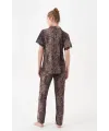 ieg™ Pjs 29068 Kadın Kısa Kollu Düğmeli Pijama Takım