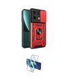 ieg™ Poco X6 Pro Kılıf Ahenk Klasik - Siyah 3D Antistatik Cam Ekran Koruyucu