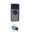 ieg™ Poco X6 Pro Kılıf Yörünge Çizgi - Siyah 3D Antistatik Cam Ekran Koruyucu