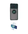 ieg™ Poco X6 Pro Kılıf Yörünge Çizgi - Siyah 3D Antistatik Seramik Nano Ekran Koruyucu