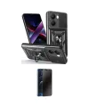 ieg™ Poco X7 Pro Kılıf Ahenk Klasik - Siyah 3D Antistatik Hayalet Cam Ekran Koruyucu