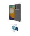 ieg™ Poco X7 Pro Kılıf Eksen Form Prime - Siyah 3D Antistatik Seramik Nano Ekran Koruyucu