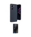 ieg™ Poco X7 Pro Kılıf Kıvılcım Işık Serisi - Siyah 3D Antistatik Hayalet Cam Ekran Koruyucu