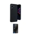 ieg™ Poco X7 Pro Kılıf Kıvılcım Işık Serisi - Siyah 3D Antistatik Hayalet Cam Ekran Koruyucu