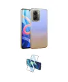ieg™ Poco X7 Pro Kılıf Kıvılcım Minimal Özel Seri - Siyah 3D Antistatik Cam Ekran Koruyucu