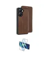 ieg™ Poco X7 Pro Kılıf Zirve Yansıma Serisi - Siyah 3D Antistatik Cam Ekran Koruyucu
