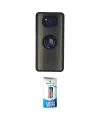 ieg™ Pocophone X3 Kılıf Yörünge Çizgi - Siyah 5D Eko Cam Ekran Koruyucu