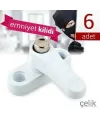 ieg™ Pvc Kapı Pencere Emniyet Kilidi - Çelik - 6 Adet