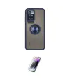 ieg™ Redmi 10 2022 Kılıf Yörünge Çizgi - Şeffaf Pasifik Cam Ekran Koruyucu
